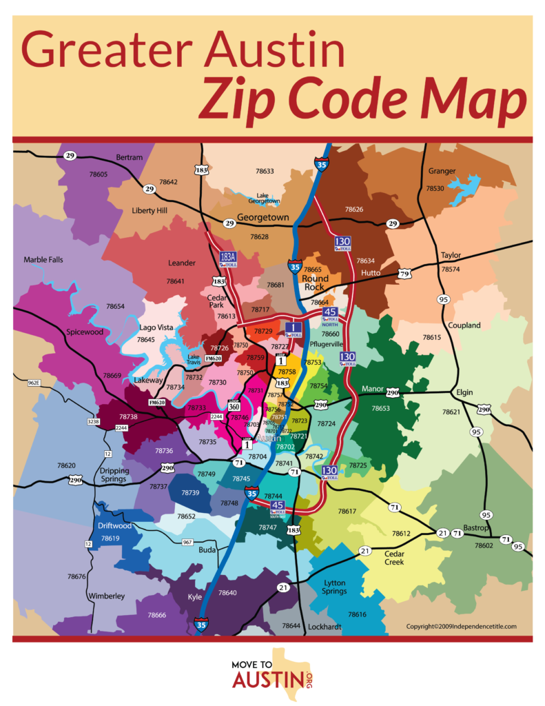 Move To Austin Zip Code Map 791x1024 